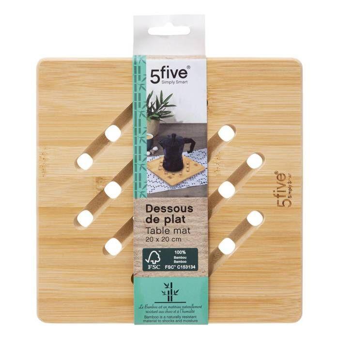 5five - Dessous De Plat Carré 20cm Bambou