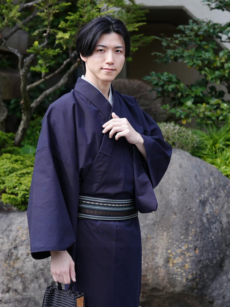 Square Obi Hakata Ori Pure Silk Made In Japan Kimono Yukata Gift White [TAYU-TAFU] Men's Men's Year-round