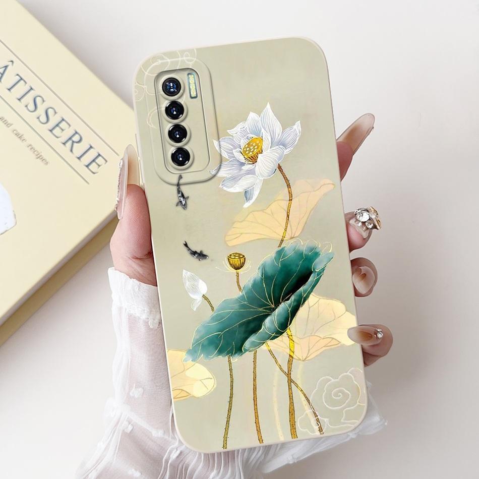 For Tecno Camon 17 Pro 17P Phone Case Camon17 Camon17P 17Pro CG8 CG7 CG6 Elegant Floral Pattern Soft Silicone Shockproof Cases