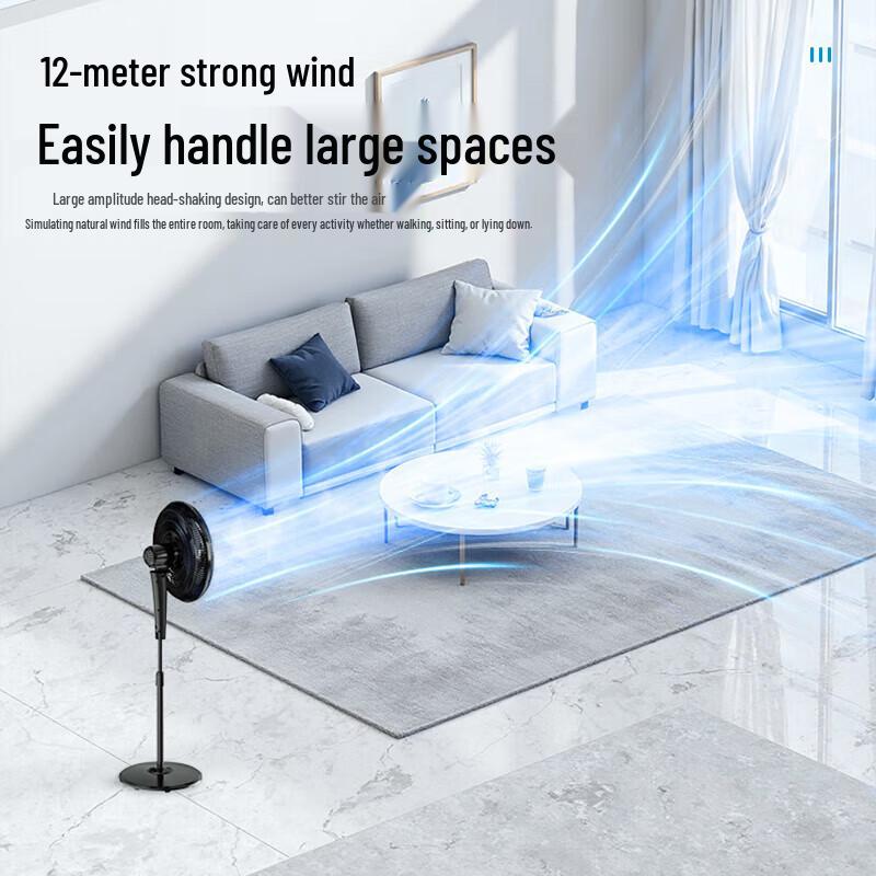 Midea FS45-23DR Oscillating Floor Fan CN plug (adapter included)