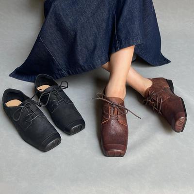 Mode Retro Alte wirkung rindsleder schwein nase schuhe alle Echtem leder flache ballett schuhe loafer schuhe