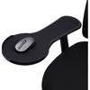Ergonomic Armrest Mouse Pad for Chair, Chair Arm Mousepad Mouse Tray, Attaches To Chair with Straps,Black