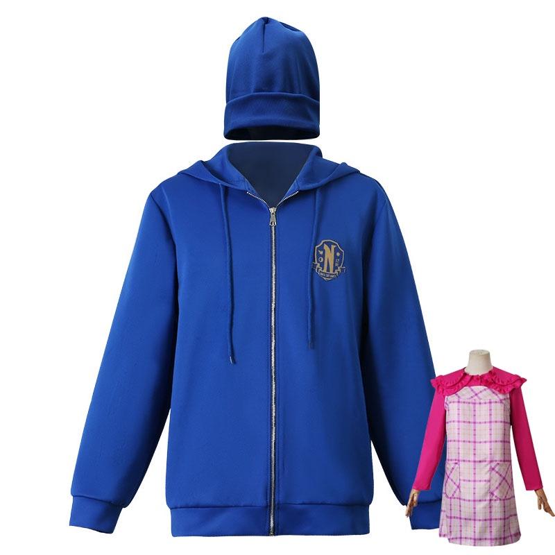 Wednesday Addams Enid Sinclair Dress Xavier Thorpe Jacket Hat Cosplay Halloween