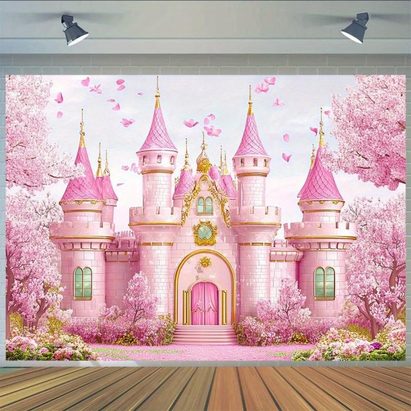 Fairy Tale Castle Theme Decoration Tapestry Girls Room Dessert Shop Background Cloth Romantic Dreamy Style Props