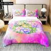 Watercolor Hummingbird Duvet Cover Set Decorative 3 Piece Bedding Set With 2 Pillow Shams Full King Queen Size Bedroom Decor