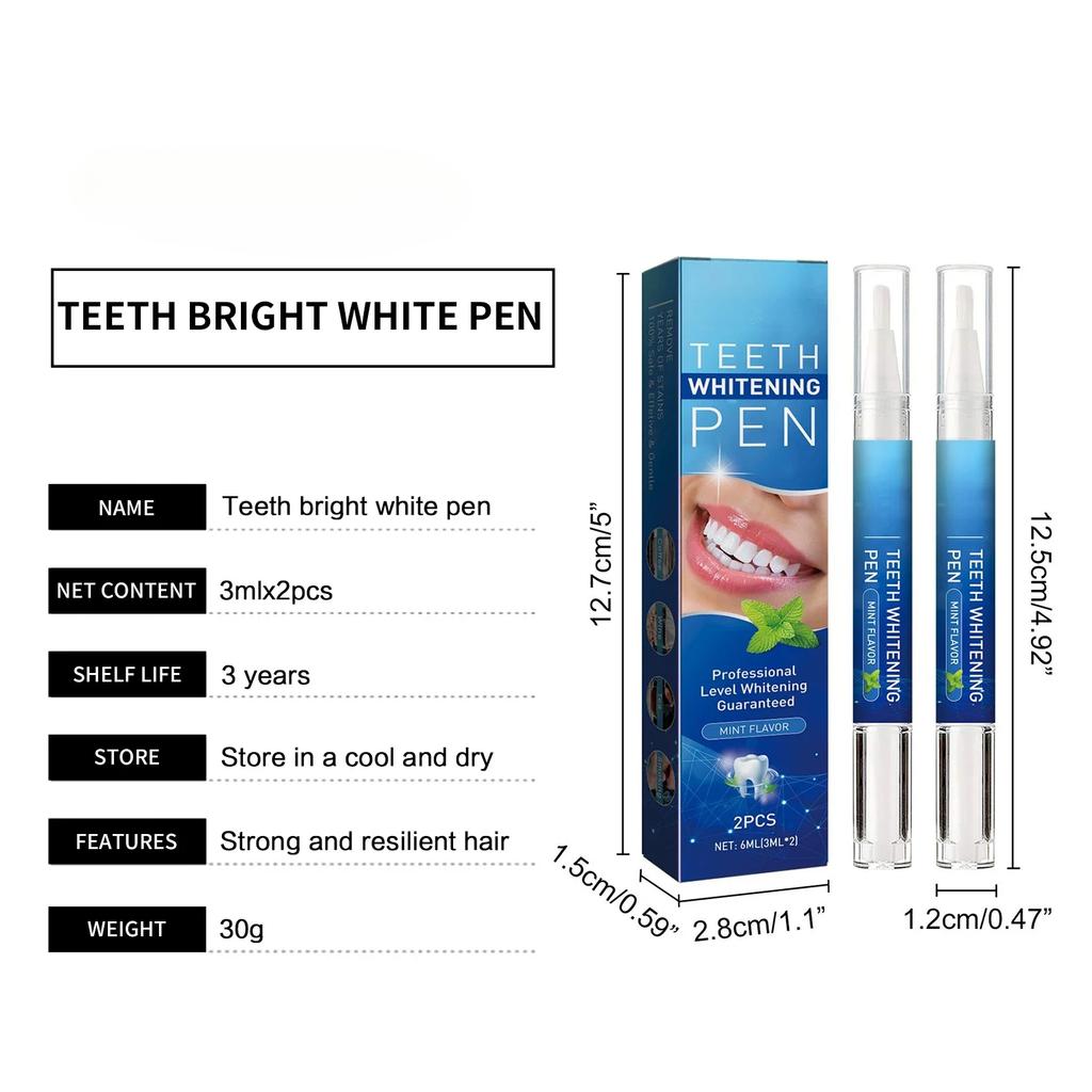 Teeth Whitening Pen Serum Oral Care Tooth Whitener Painless Gum Therapy No Sensitivity Instant Stain Remover Teeth Bleaching Gel