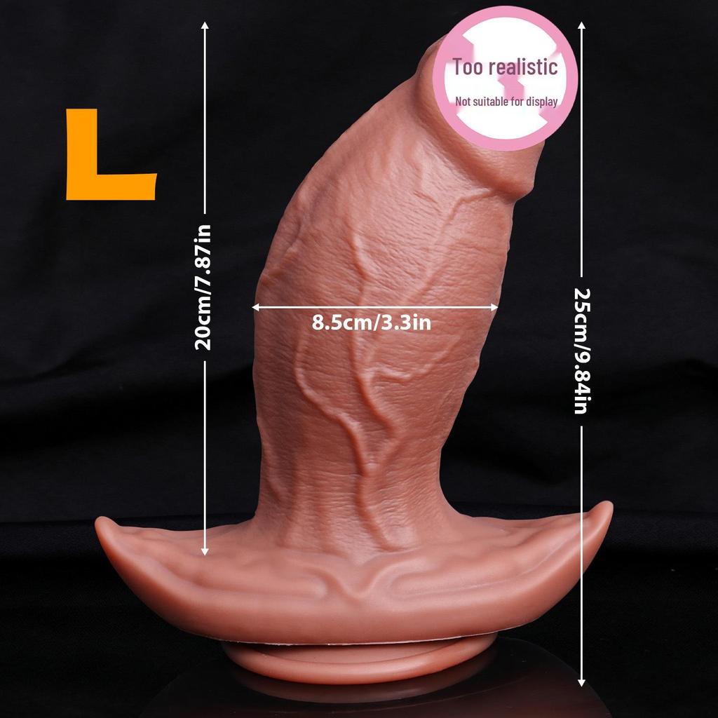 Silicone Female Dildo Toy for Cross-Dressing and Foreskin Simulation