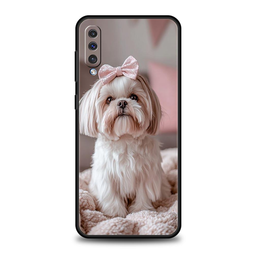 Etui Na Telefon Dla Samsung A56 A36 A26 A24 A12 A14 A16 A50 A70 A20E A22 A40 A34 A54 A42 A52 5G A04s A06 Pokrowiec Shih Tzu Urocze Zwierzę