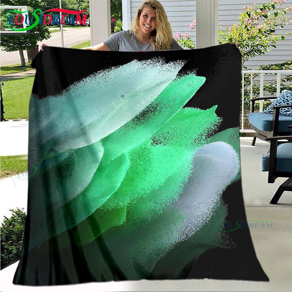 Fashion 3D Popular Mobile Wallpaper Four Seasons Blanket Sofa Cover Travel Bed Plush Blanket Travel Office Break Blanket Gift