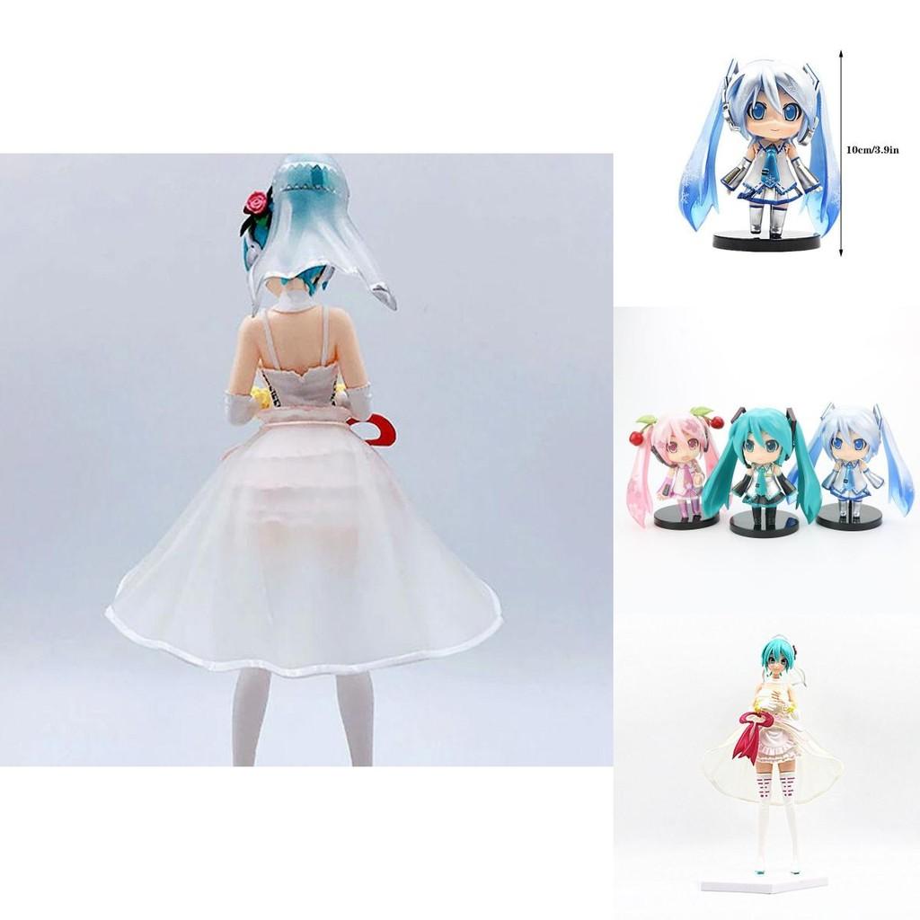 Hatsune Miku Cartoon Virtual Singer Manga Statue Figurines Stunning Collectible Model Toy