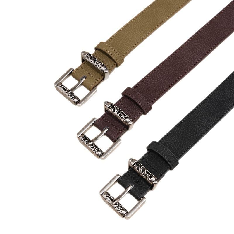 Women's Belt New Fashionable Casual Simple Belt Versatile High-end Personalized Pin Buckle with Jeans Belt