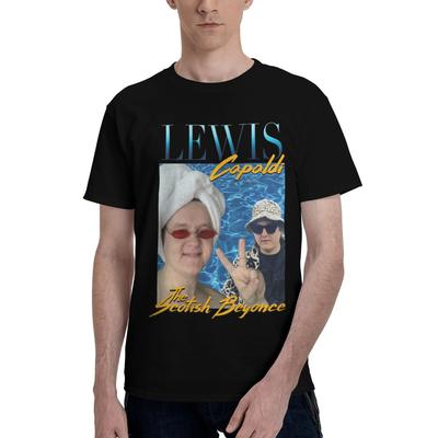 Custom LLewis CCapaldis T Shirt Men Short Sleeve SingerSongwriter Tshirts Streetwear Tee Tops 100 Cotton Oversized Tshirts