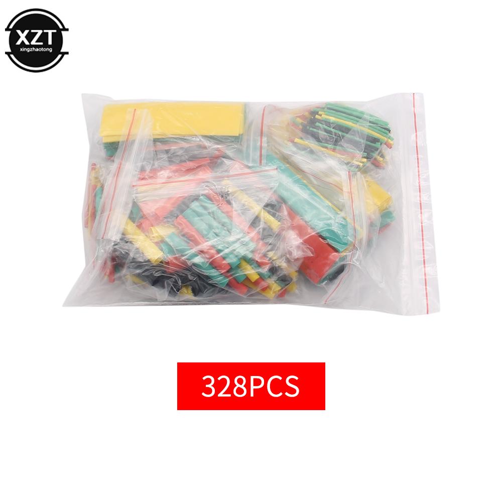 

328 pcs Set Heat Shrink Tube Assorted Insulation Shrinkable Tube 2:1 Wire Cable Sleeve Kit can Dropship notplastic box