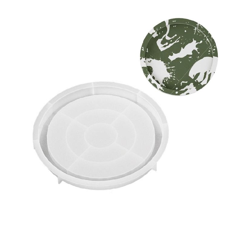 Silicone Tray Molds Epoxy Resin Molds Round Fruit Dish Moulds Silicone Material