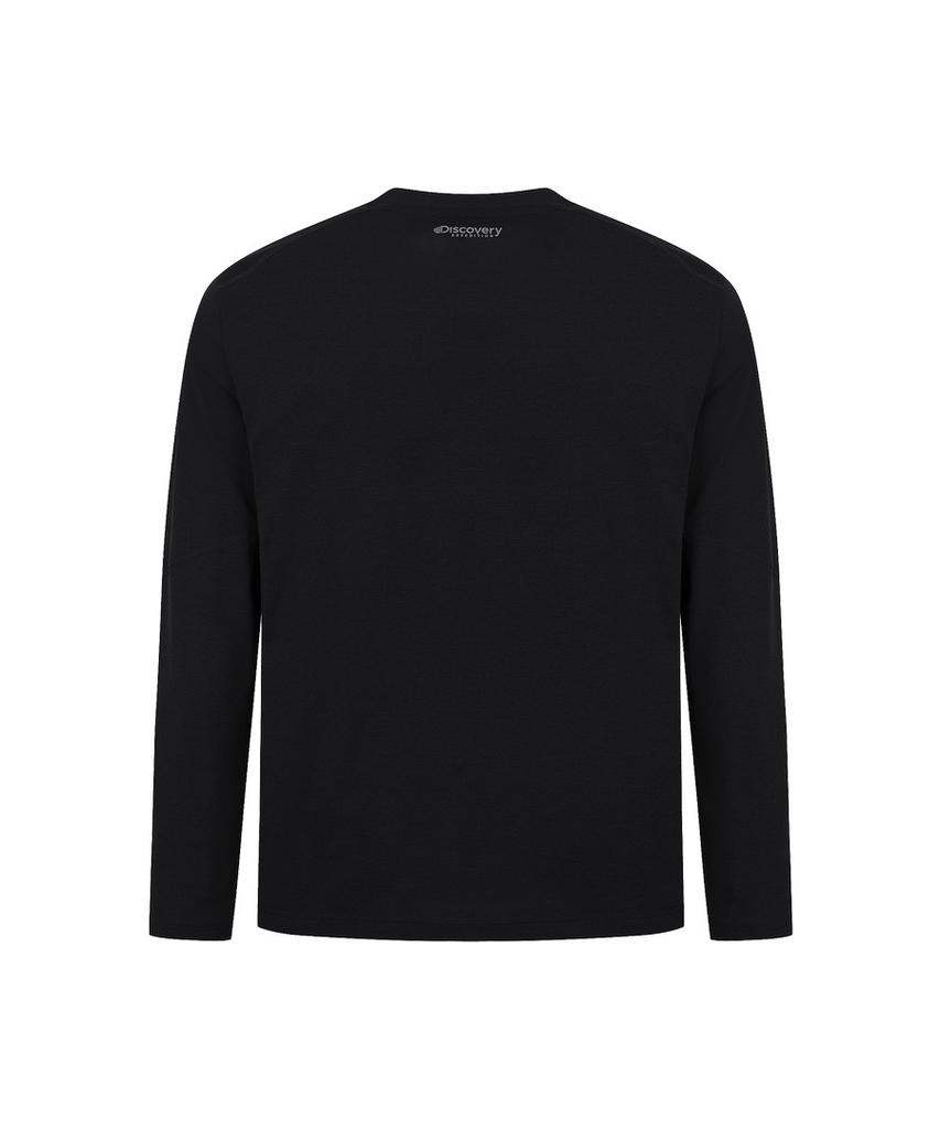 DISCOVERY EXPEDITION Men'S Functional Round Long Sleeve T-Shirt (Black)