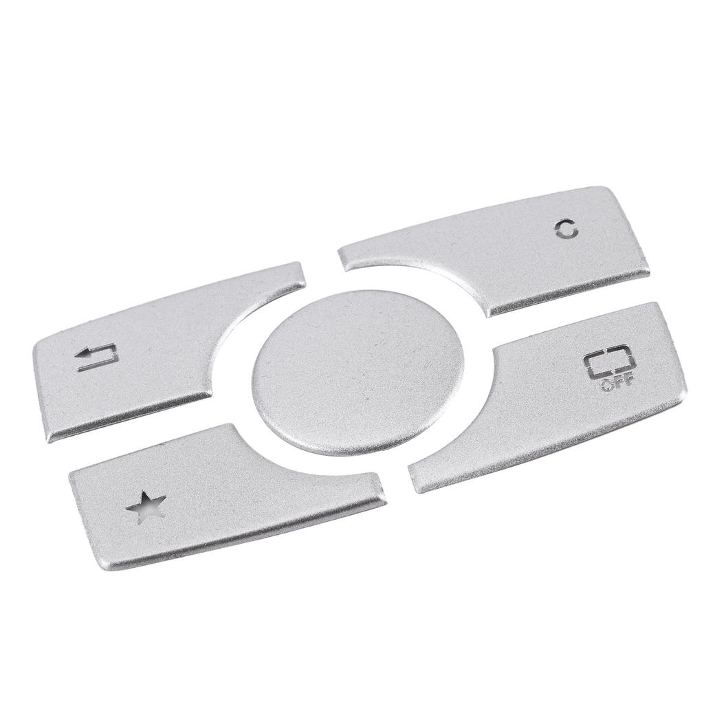 Multimedia Button Cover Trim Aluminum Alloy Stickers Fit for Mercedes Benz ML GL Class 2015 2019