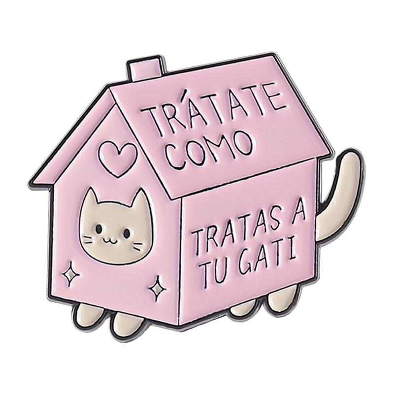 CAT Enamel Pins Custom TENGO CARA DE YO NO FUI"(PERO SI FUI) Brooches Lapel Badges Clothes Animal Jewelry Gift for Kids Friends