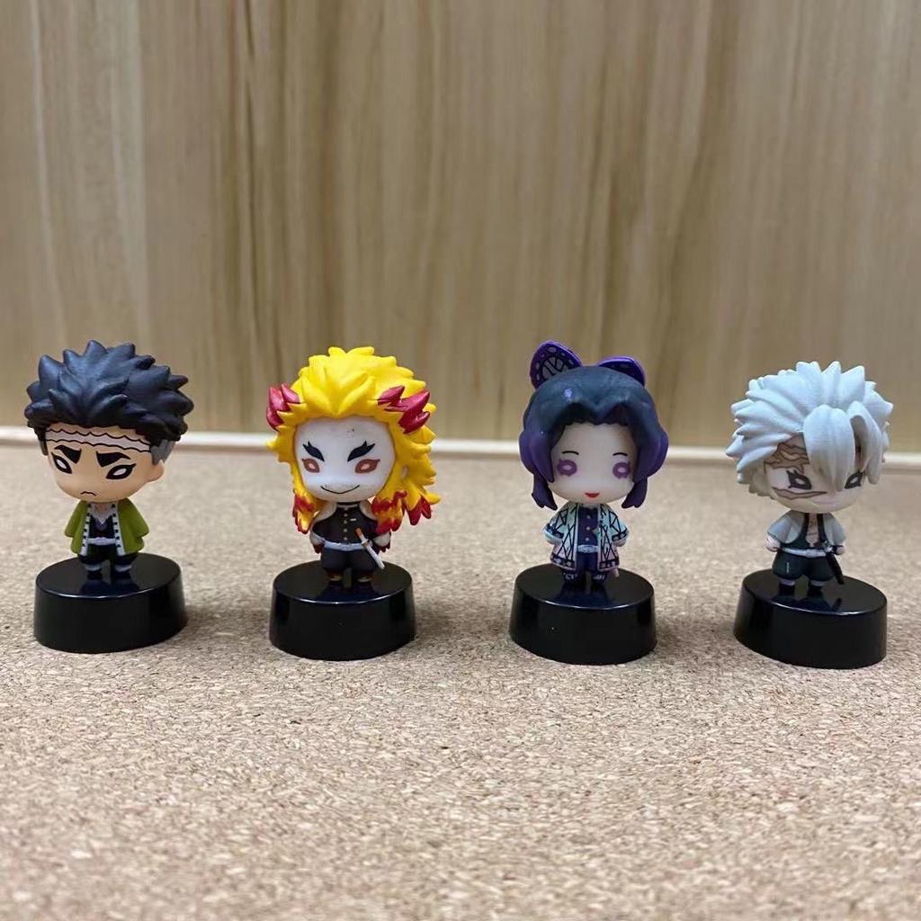 Demon Slayer Kimetsu No Yaiba Infinity Castle Gashapon Q Version Mini Drummer Figurine Iguro Obanai Action Figure Model Toys