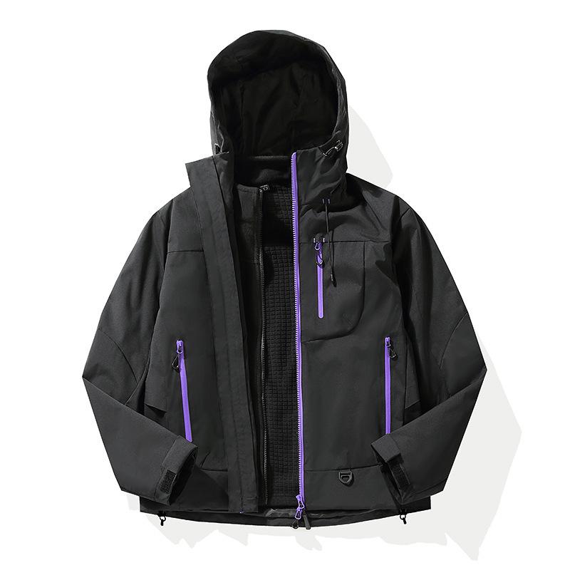 Women's Trendy Outdoor 3-in-1 Softshell Jacket for Hiking & Mountaineering - Windproof & Waterproof