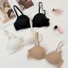 Big U Beautiful Back Bra Lace Backless Gathering Small Chest Sexy Underwear Cup Splicing Lace No Steel Ring Bra