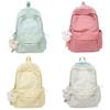 Embroidery Print Letter Pattern Stylish Backpack With Padded Shoulder Straps