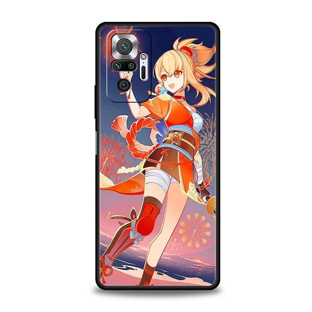 For Redmi 10C Cases Funda Genshin Impact Soft Phone Case For Xiaomi Redmi Note 12 11 9S 9 8 10 Pro Plus 7 9T 8T 9C 9A 8A Cover