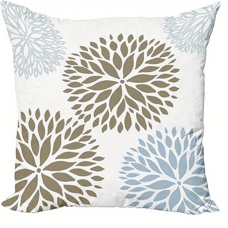 Floral Geometric Patterned Throw Pillow Covers Pattern Cushion Cover Suitable For Sofa Bedroom Car Pillow Cover