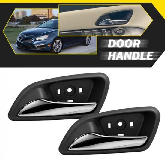 LH Interior Door Handle Driver Side Fit 2011-2015 Chevrolet Cruze Black 95213025