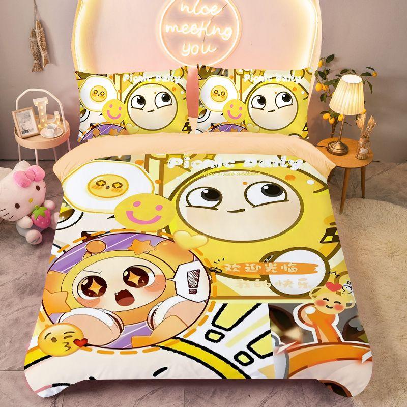 Game Duvet Cover Pillowcase Eggy Party Bedding Set Adult Boy Girl Bedroom Decoration Children Single Double Large Size