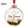 Fillable Christmas Ball Clear Acrylic Ball, DIY Transparent Ornament for Xmas Hanging Tree, Holiday, Wedding, Party, Home Decoration Lightweight
