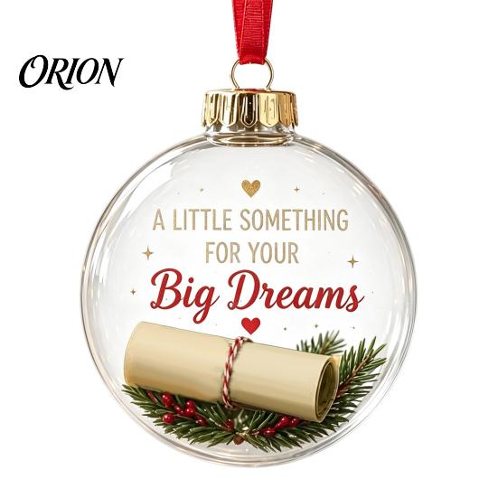 Fillable Christmas Ball Clear Acrylic Ball, DIY Transparent Ornament for Xmas Hanging Tree, Holiday, Wedding, Party, Home Decoration Lightweight