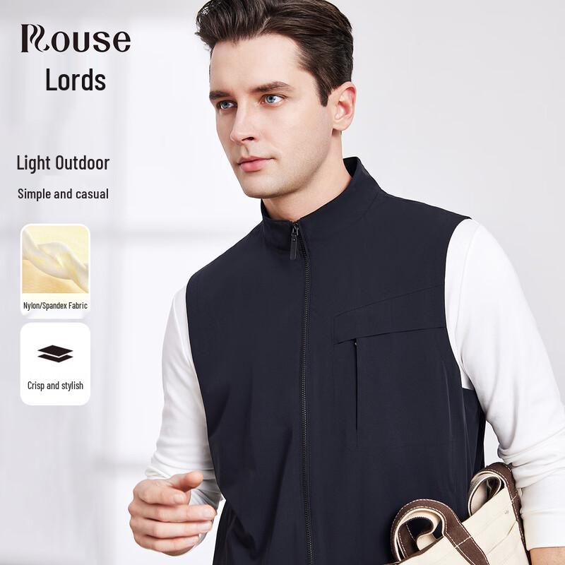 

Men s Lightweight Stand Collar Casual Vest 50