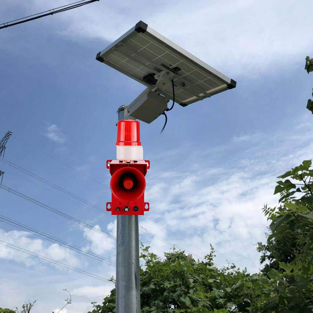 Wasserdichte Industrie Sicherheits Ton- und Licht-Sirene Warn Sprachalarm Hupe Summer