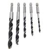 5pc hexagonal handle three pointed woodworking drill 4-10mm woodworking hole expanding power drilling tool accessory set