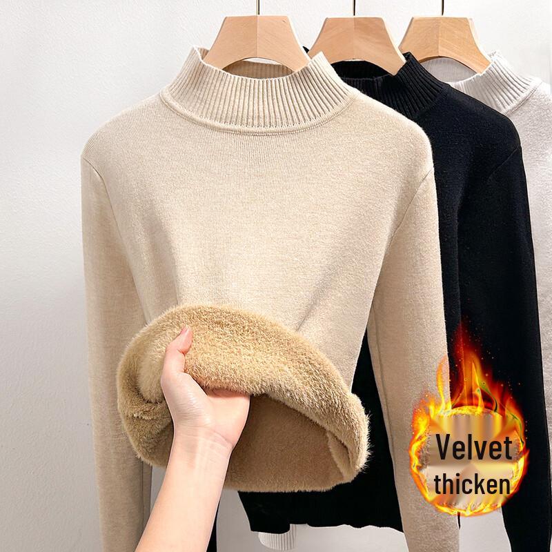 

Женская термофлисовая трикотажная водолазка Yuzhaolin One Size (80-125 Jin)