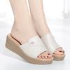 Fashion AIYUQI Women Slippers Platform Large Size 41 42 43 New 2025 Summer Outerwear Slippers Women Wedge Genuine Leather Slippers Women