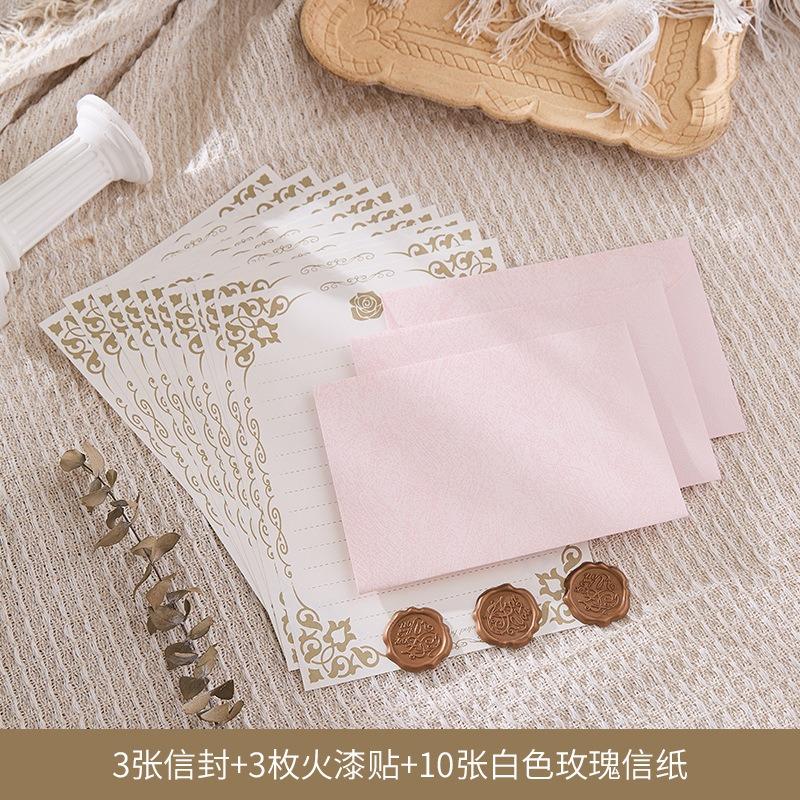 Chinese Style Envelope Letter Set With Wax Seal For Invitation