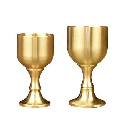 Premium Gold Brass Wine Glass Drinking Cup Mug for Wedding For Party Bar