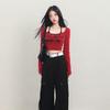 2KWEIRD Chic Two Piece Sets T-shirt Women Clothing Letter Print Square Collar Crop Tshirts Backless Sexy Vest Outfits Y2k Suit