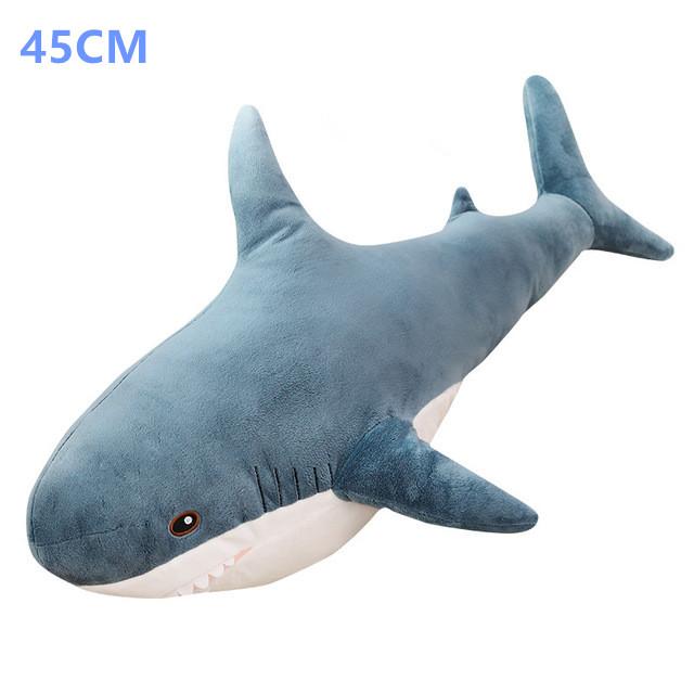 140Cm Giant Big Funny Soft Bite Shark Plush Toy Stuffed Cute Animal Reading Pillow Appease Cushion Doll Gift For Children Baby