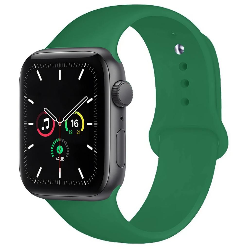 Silicone Sport Band For Apple Watch Strap49mm 44mm 45mm 40mm 41mm 42mm 38mm Bracelet Iwatch Series9 8 7 6 5 4 3SE Ultra 2 Correa