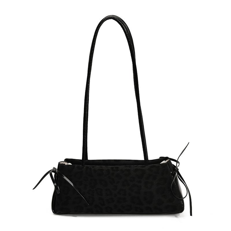 Leopard print bag women's large-capacity 2025 new summer niche design shoulder underarm bag texture work commuter bag