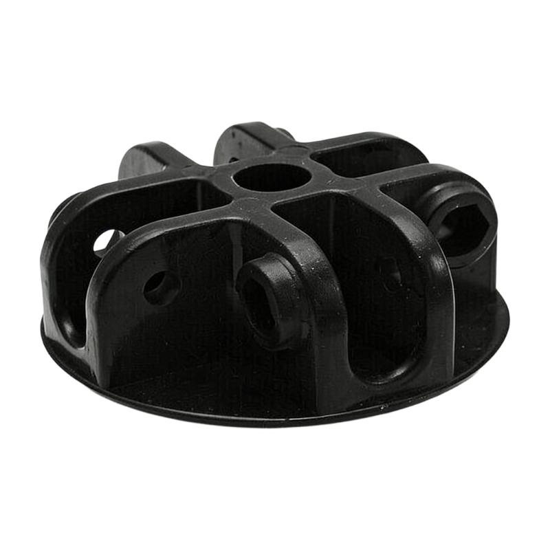 

4 Way Tent Roof Connector Black Plastic Canopy Bracket Suitable for Outdoor Gazebo Replacement Part 7cm Diameter