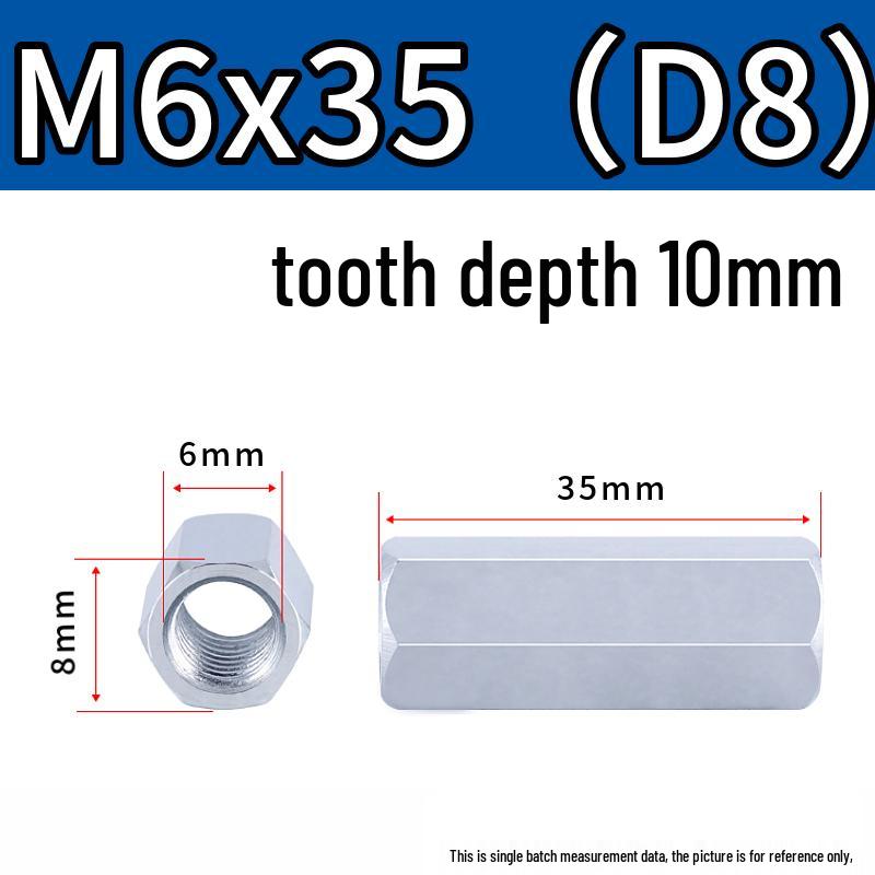 Aluminum Alloy Hexagonal Double-Head Threaded Spacer M2/3x4.5/6