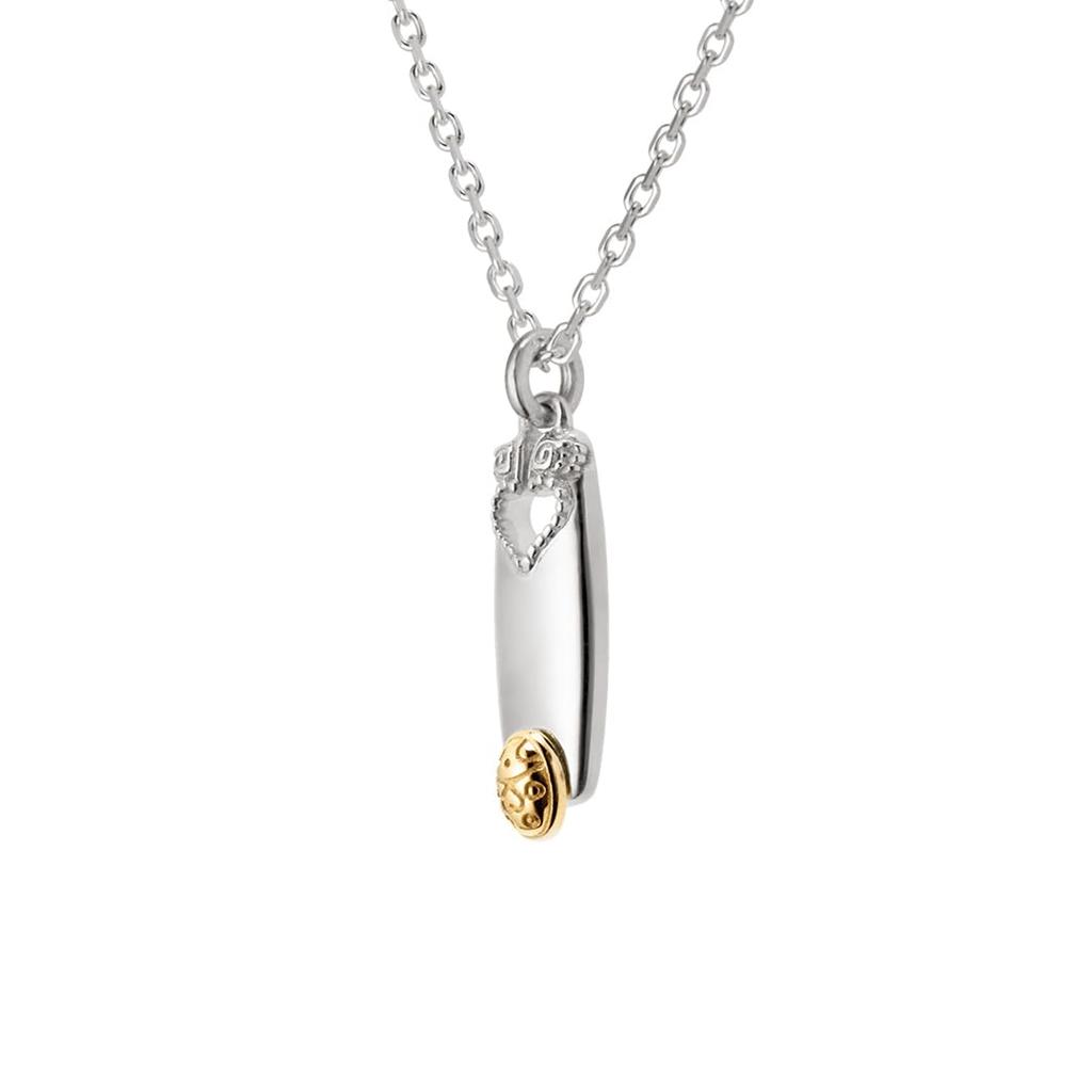 TV Anime Bizarre Golden Feature Necklace Silver Unisex Accessory Jewelry Popular Gift for Men and Women [U-Treasure] "JoJo's Adventure Wind" "Giorno