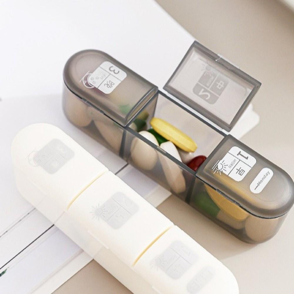21 Grid Weekly Pill Box Large Capacity Seven Day Medicine Box Moisture-proof with Lids Pill Classification Box
