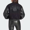 Adidas Originals Oversized Collegiate Printed Sports Jacket Women Jacket Black IX6968