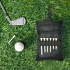 Golf Ball Pouch Zipper Waist Pocket Golf Tee Bag for Belt Backpack Outdoor Training Practice Travel Gym Men Dad Golfer
