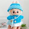 For the One, Two and Three Generations of Rabu Cloth 17cm Doll Knitted Labubu Heart Macaron Pendant Sweater Set