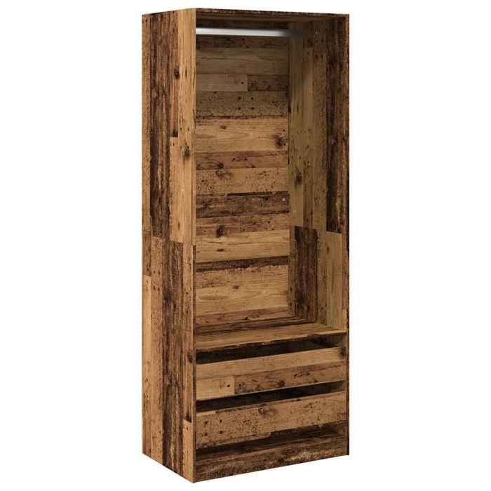 VidaXL Garde-robe vieux bois 80x50x200 cm bois d'ingénierie 3307754